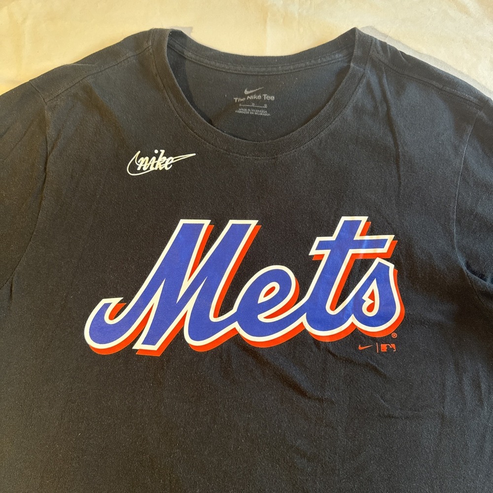 Nike New York Mets Mike Piazza 31 Black MLB Baseball Shirt Mens Large